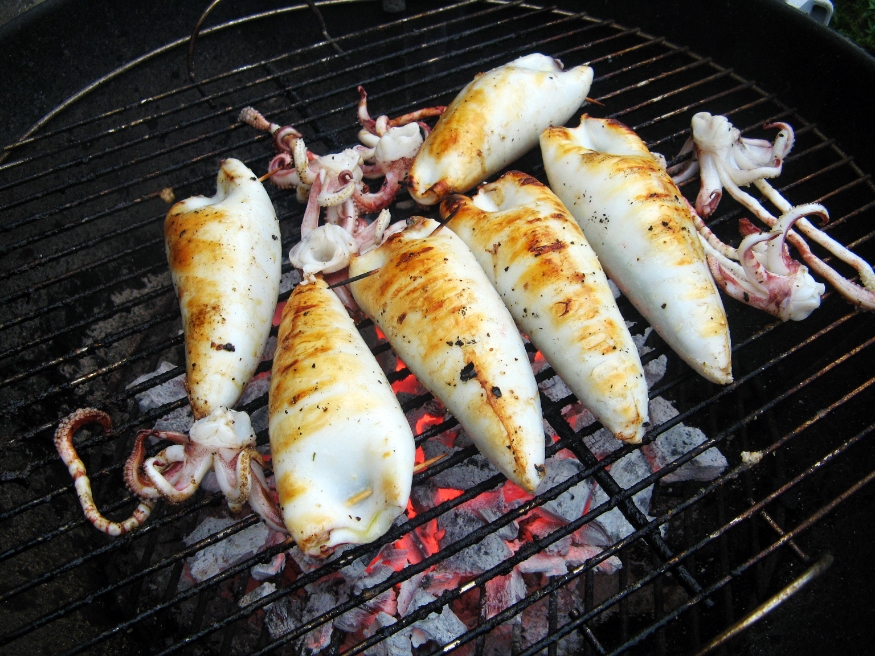 Squid on the BBQ