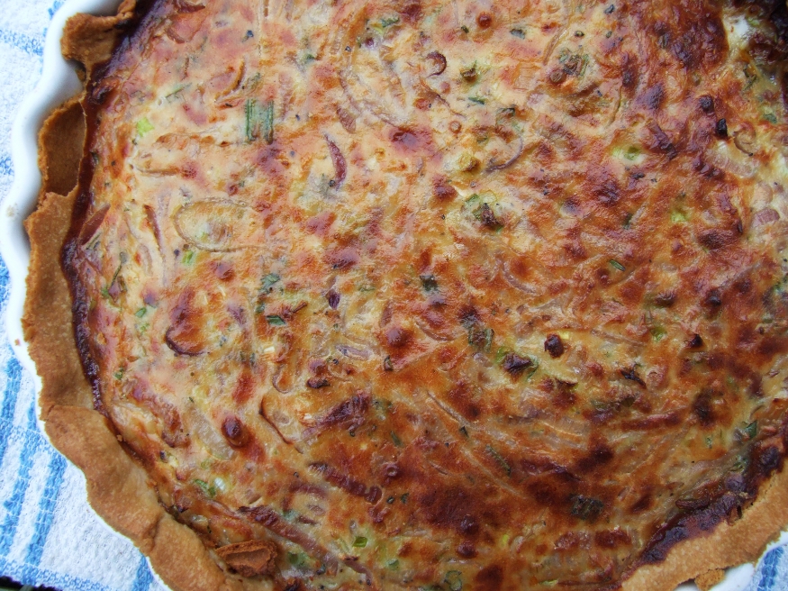 Cheddar Cheese and Onion Tart 
