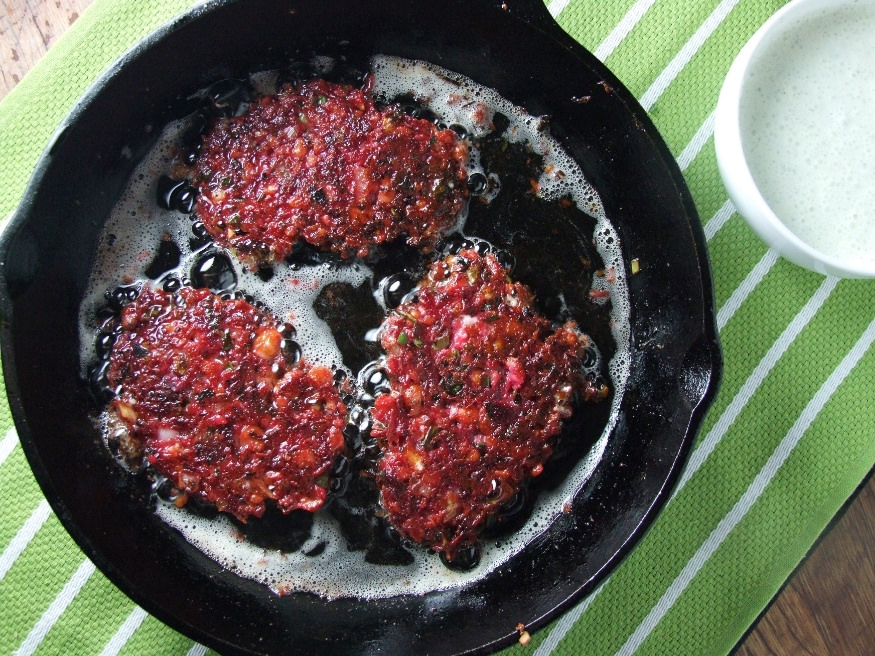 Beetroot Fritters 