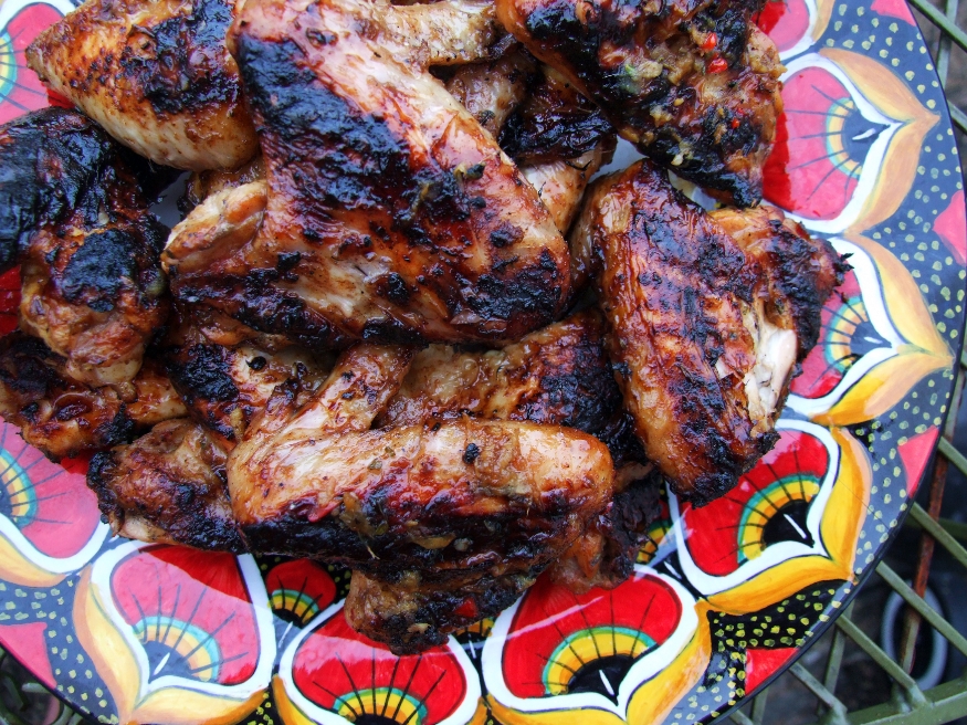 Sticky Rum and Scotch Bonnet Chicken Wings