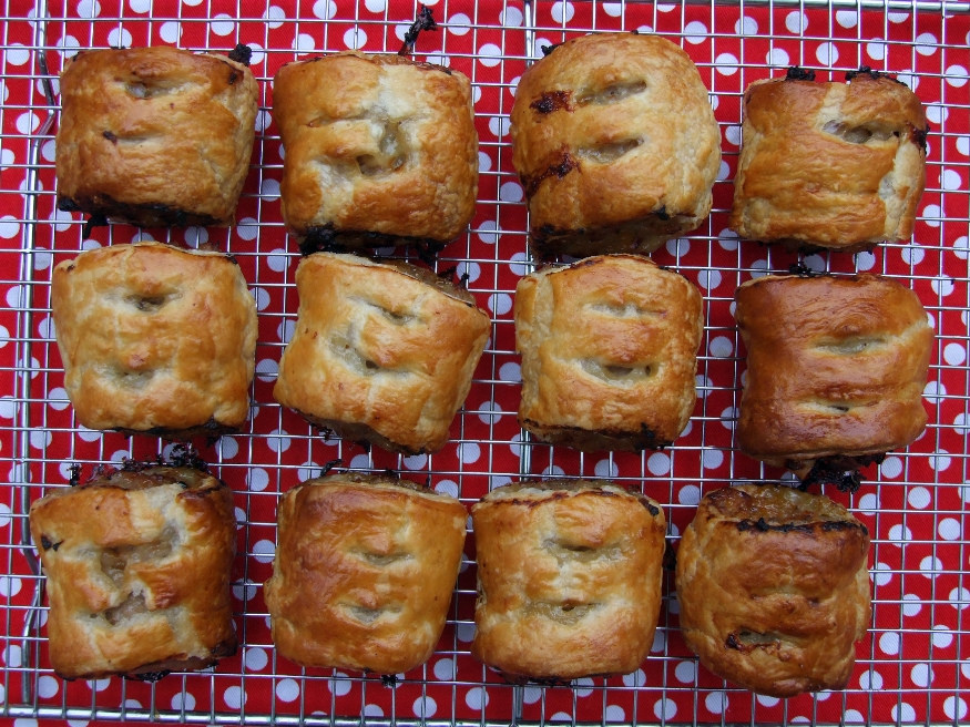 Sausage Rolls with Whisky Caramelised Onions